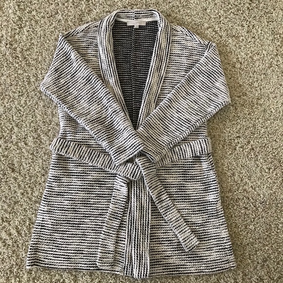 LOFT Open Front Tie Cardigan - Picture 2 of 5
